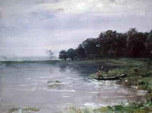 Landscape with Boat Evening