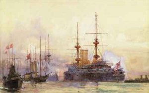 The Prince George at Spithead The Naval Requiem of Queen Victoria