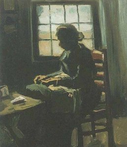 Woman Sewing