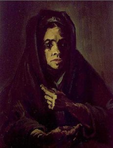 Woman With A Mourning Shawl