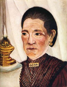 Portrait Of The Artist's Second Wife With A Lamp