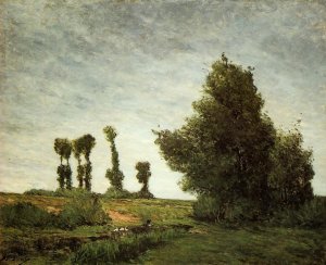 Landscape With Poplars