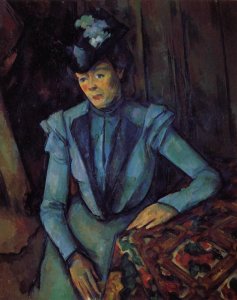 Seated Woman In Blue