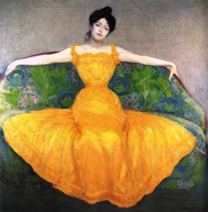 Lady in a Yellow Dress