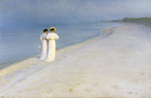 Summer Evening on the Skagen Southern Beach with Anna Ancher and Marie Kroyer