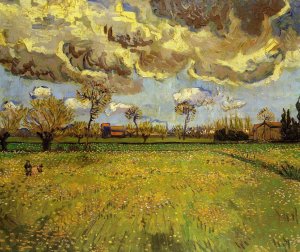 Landscape Under A Stormy Sky