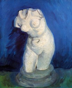 Plaster Statuette Of A Female Torso VI