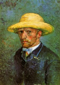 Self Portrait With Straw Hat