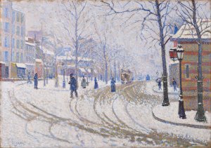 Le Boulevard De Clichy La Neige