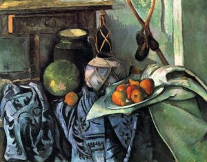 Still Life With A Ginger Jar And Eggplants